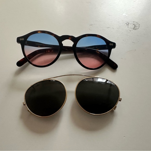 MOSCOT Miltzen Tortoise sunglasses + Limited Edition Clip & Accessories - Picture 8 of 11
